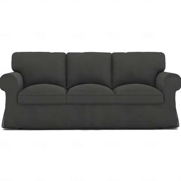 Sofa Cover 100% Cotton 3 Seat Sofa Sllipcover Solid Color Quilted Slipcovers UPPcover LITB PRIME cover