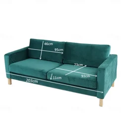 Sofa Cover 3 Seater Solid Color Slipcovers KARLcover LITB PRIME cover