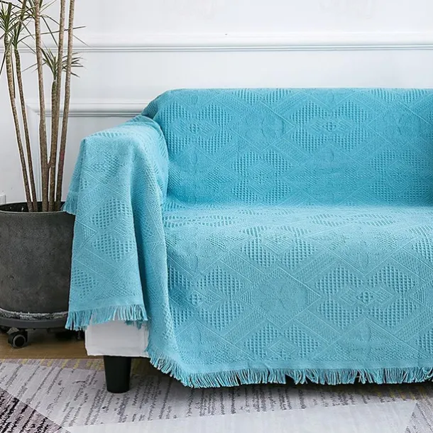Sofa Cover Boho Sofa Blanket Throw Towel for Sectional Couch Armchair Loveseat 4 or 4 or 3 Seater L Shape Anti-Scratch Cat Washable