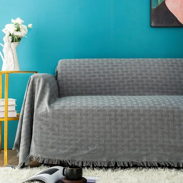 Sofa Cover Boho Sofa Blanket Throw Towel for Sectional Couch Armchair Loveseat 4 or 4 or 3 Seater L Shape Anti-Scratch Cat Washable