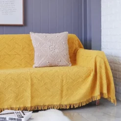 Sofa Cover Boho Sofa Blanket Throw Towel for Sectional Couch Armchair Loveseat 4 or 4 or 3 Seater L Shape Anti-Scratch Cat Washable