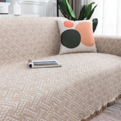 Sofa Cover Boho Sofa Blanket Throw Towel for Sectional Couch Armchair Loveseat 4 or 4 or 3 Seater L Shape Anti-Scratch Cat Washable
