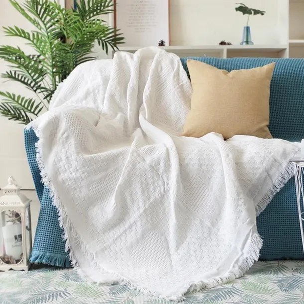 Sofa Cover Boho Sofa Blanket Throw Towel for Sectional Couch Armchair Loveseat 4 or 4 or 3 Seater L Shape Anti-Scratch Cat Washable