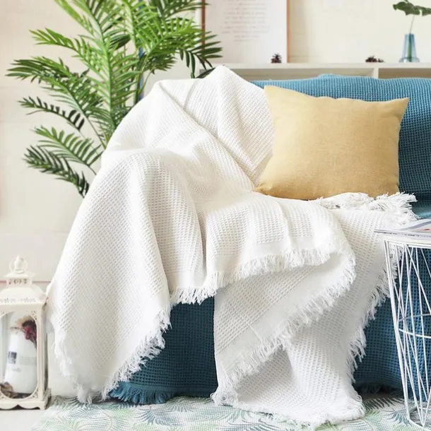 Sofa Cover Boho Sofa Blanket Throw Towel for Sectional Couch Armchair Loveseat 4 or 4 or 3 Seater L Shape Anti-Scratch Cat Washable