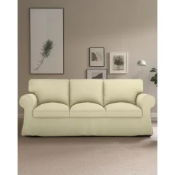 Sofa Cover for Armchair, Loveseat, 3 Seat, Cotton Cover for The Ektorp Chair, Arm Chair One Seat Couch Slipcover Replacement Not Fit LITB PRIME cover Ektcover