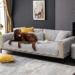Sofa Cover for Dogs Pet, Burnt Orange Couch Cushion Cover Sectional Sofa Towel Slipcover, Anti Scratch Furniture Protector for Love Seat, Arm Chair(Not Sold By A Set)