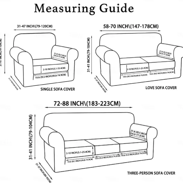 Sofa Cover Plants Yarn Dyed Polyester Slipcovers - Stylish Botanical Design - Soft and Durable Polyester Fabric - Protects and Revitalizes Your Sofa