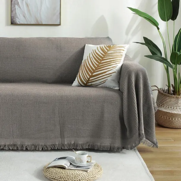 Sofa Cover Sofa Blanket Solid Color Couch Cover Couch Protector Sofa Throw Cover Washable for Armchair/Loveseat/3 Seater/4 Seater/L Shape Sofa Contemporary Embossed Polyester / Cotton Blend Slipcovers