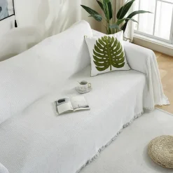 Sofa Cover Sofa Blanket Solid Color Couch Cover Couch Protector Sofa Throw Cover Washable for Armchair/Loveseat/3 Seater/4 Seater/L Shape Sofa Contemporary Embossed Polyester / Cotton Blend Slipcovers