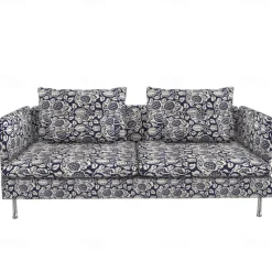 Sofa Covers 100% Cotton Floral Quilted Slipcovers 3-Seat with Armrests SODERcover LITB PRIME cover