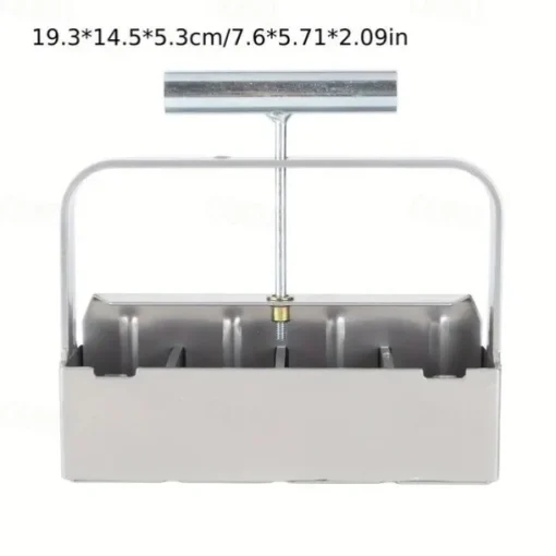 Soil Blocker, 4 Cell Soil Block Maker 2 Inch with 3 Sizes Seed Pins, Seed Handheld Block Maker with Comfortable Handle, Garden Blocking Tools for Seedings, Cuttings, Greenhouses