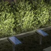 Solar Flood Lights Landscape Spotlights - IP65 Waterproof Outdoor Pathway Garden Light, Warm White & Green Auto On/Off Solar Lights for Driveway, Porch and Walkways