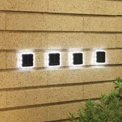 Solar LED Buried Light Outdoor Waterproof Wall Lights 8 LED Garden Pathway Garden Park Lawn Yard Patio Walkway Decoration