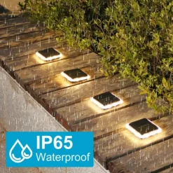 Solar LED Buried Light Outdoor Waterproof Wall Lights 8 LED Garden Pathway Garden Park Lawn Yard Patio Walkway Decoration