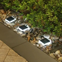 Solar LED Buried Light Outdoor Waterproof Wall Lights 8 LED Garden Pathway Garden Park Lawn Yard Patio Walkway Decoration