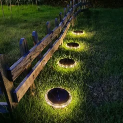 Solar LED Buried Light Outdoor Waterproof Wall Lights 8 LED Garden Pathway Garden Park Lawn Yard Patio Walkway Decoration