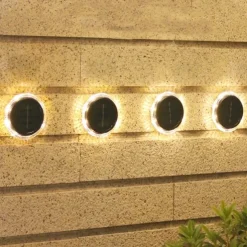 Solar LED Buried Light Outdoor Waterproof Wall Lights 8 LED Garden Pathway Garden Park Lawn Yard Patio Walkway Decoration