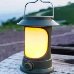 Solar LED Camping Lantern, LED Retro Rechargeable Hangable Outdoor Tent Light for Outdoor Camping