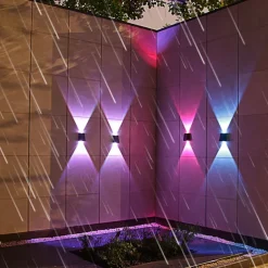 Solar Outdoor Wall Light Waterproof High Brightness Garden Decor Lights Backyard Courtyard Home Decor Solar LED Wall Lamps