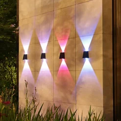 Solar Outdoor Wall Light Waterproof High Brightness Garden Decor Lights Backyard Courtyard Home Decor Solar LED Wall Lamps