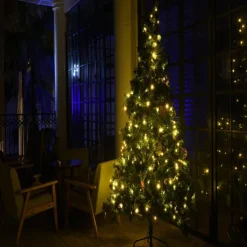 Solar Power String Light 50M-400LEDs 100M-800LEDs with Remote Control 8 Mode Flashing Timing Set Plug-in Dual Purpose Thanksgiving Christmas Outdoor Party Garden Decoration Fairy Lights Gypsophila 24V