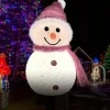 Solar Snowman Light Christmas Outdoor Villa Courtyard Lawn Decoration Garden Waterproof Night Light Christmas Arrangement Ground Insert Lights