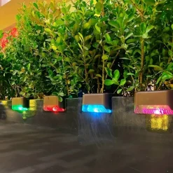 Solar Step Light Waterproof Courtyard Lights Fence Decor Wall Lamp Outdoor Railing Stair Step Decorative Lighting