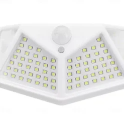 Solar Wall Lights Outdoor 100LEDs 3 Modes 270 Lighting Angle Solar Motion Sensor Outdoor Lamp IP65 Waterproof Light Control Solar Wall Lamp Suitable for Garage Fence Deck Courtyard