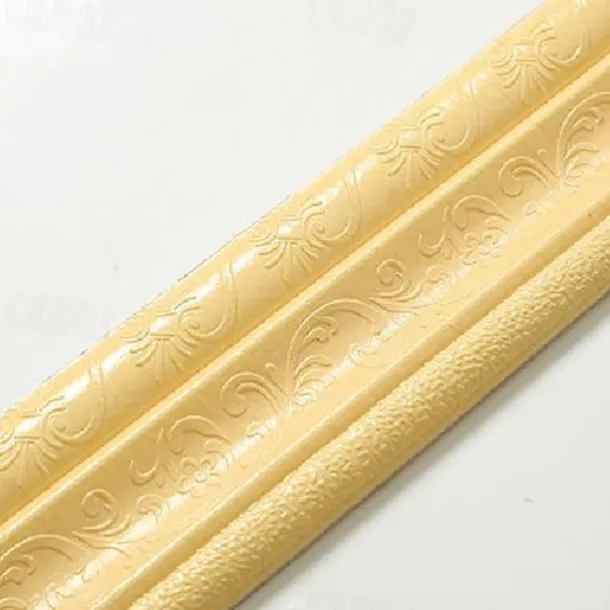 Solid Color 3D Wallpaper Border Waistline Baseboard Peel and Stick Self Adhesive Marble Waterproof PVC/Vinyl Modern Wall Decal for Room Multiple Size