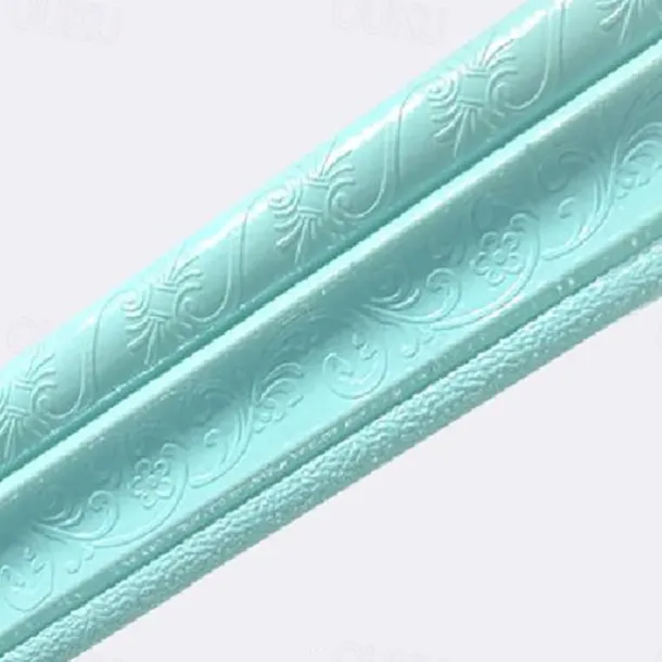 Solid Color 3D Wallpaper Border Waistline Baseboard Peel and Stick Self Adhesive Marble Waterproof PVC/Vinyl Modern Wall Decal for Room Multiple Size