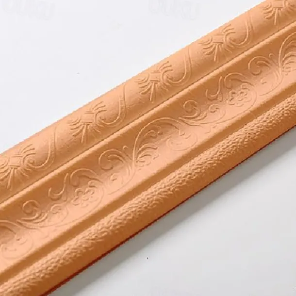 Solid Color 3D Wallpaper Border Waistline Baseboard Peel and Stick Self Adhesive Marble Waterproof PVC/Vinyl Modern Wall Decal for Room Multiple Size