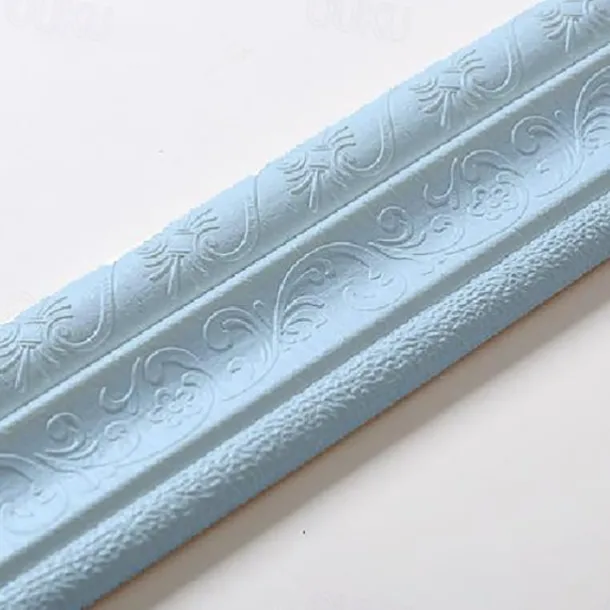 Solid Color 3D Wallpaper Border Waistline Baseboard Peel and Stick Self Adhesive Marble Waterproof PVC/Vinyl Modern Wall Decal for Room Multiple Size