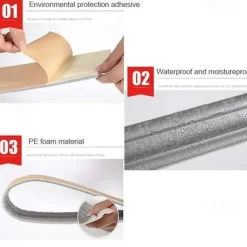 Solid Color 3D Wallpaper Border Waistline Baseboard Peel and Stick Self Adhesive Marble Waterproof PVC/Vinyl Modern Wall Decal for Room Multiple Size