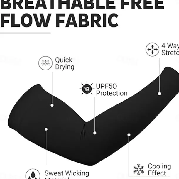 Solid Color Ice Sleeves Sports Outdoor Mountaineering Unisex