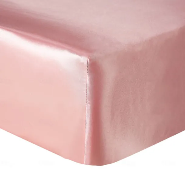 Solid Color Satin Bed Sheet Bed Sheet Set