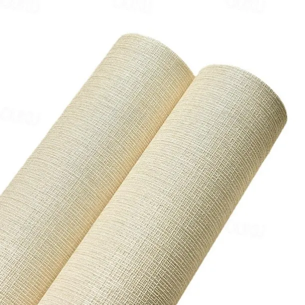 Solid Color Wallpaper Waterproof Plain Cloth Self Adhesive Wall Covering for Bedroom Living Room Wall Sticker 53x1000cm / 20.87''x393.7''