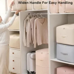 Space Saving Self Compression Organizer, Oxford Fabric Compression Bags for Clothes, Blankets, Comforters, Extra Large Travel & Storage Organizer for Quilts and Winter Jackets