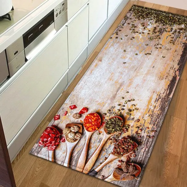 Spices Area Rug Kitchen Mat Non-Slip Oil Proof Floor Mat Livingroom Rug Indoor Outdoor Mat Bedroom Decor Bathroom Mat Entrance Rug Door Mat