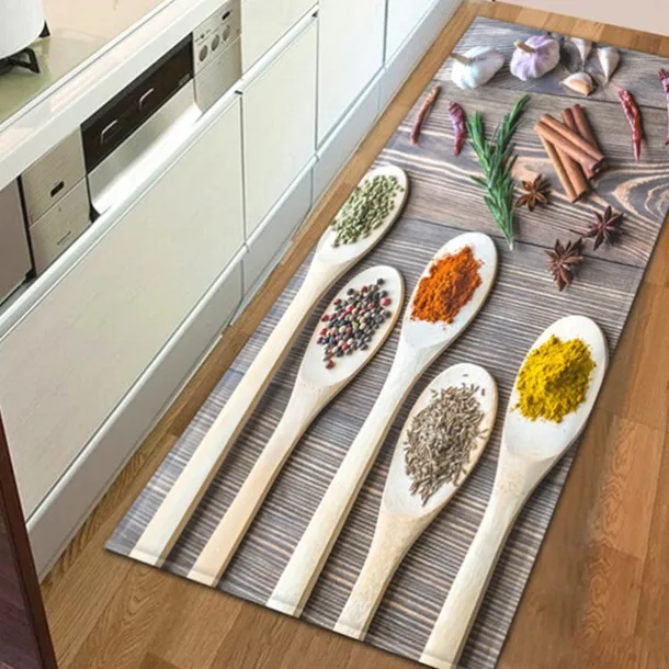 Spices Area Rug Kitchen Mat Non-Slip Oil Proof Floor Mat Livingroom Rug Indoor Outdoor Mat Bedroom Decor Bathroom Mat Entrance Rug Door Mat