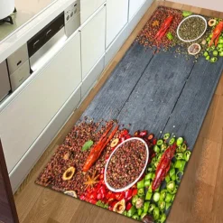 Spices Area Rug Kitchen Mat Non-Slip Oil Proof Floor Mat Livingroom Rug Indoor Outdoor Mat Bedroom Decor Bathroom Mat Entrance Rug Door Mat