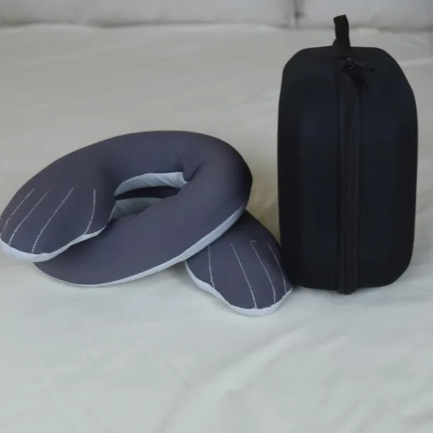 Spiral Travel Neck Pillow Lightweight for Comfort on Airplane Office Home Travel can be Shaped Ergonomic Design Ideal for Adults and Kids