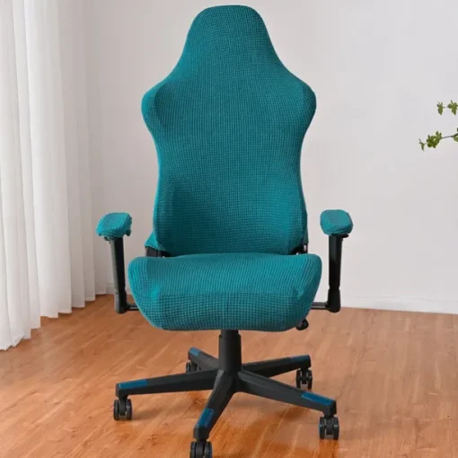Split Office Chair Cover Gaming Chair Covers Burgundy Stretch Washable Computer Chair Slipcovers for Armchair, Swivel Chair, Gaming Chair,Computer boss Chair
