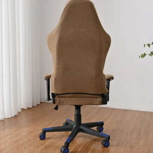 Split Office Chair Cover Gaming Chair Covers Burgundy Stretch Washable Computer Chair Slipcovers for Armchair, Swivel Chair, Gaming Chair,Computer boss Chair