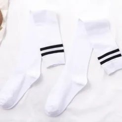 Spring And Autumn New Micro-pressure Stovepipe Over The Knee + Calf Socks Japanese Korean College Style Student High Stockings Football Socks