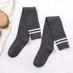 Spring And Autumn New Micro-pressure Stovepipe Over The Knee + Calf Socks Japanese Korean College Style Student High Stockings Football Socks