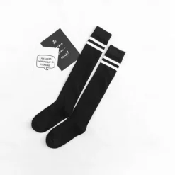 Spring And Autumn New Micro-pressure Stovepipe Over The Knee + Calf Socks Japanese Korean College Style Student High Stockings Football Socks