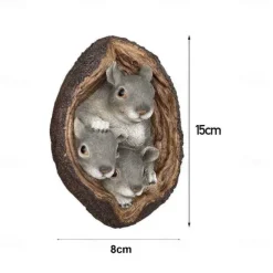 Squirrel Animal Figurine Miniatures Fairy Garden Ornaments Home Decoration Friends Gift Bonsai Decor