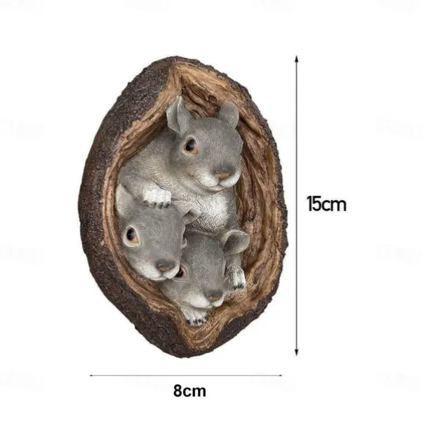 Squirrel Animal Figurine Miniatures Fairy Garden Ornaments Home Decoration Friends Gift Bonsai Decor