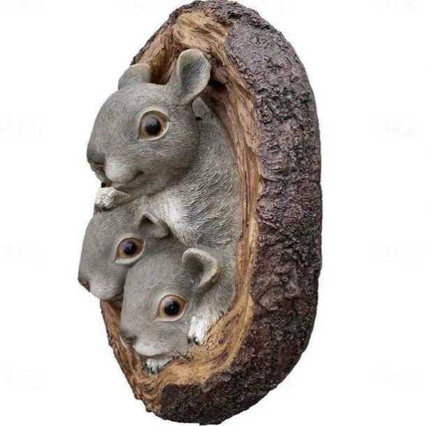 Squirrel Animal Figurine Miniatures Fairy Garden Ornaments Home Decoration Friends Gift Bonsai Decor