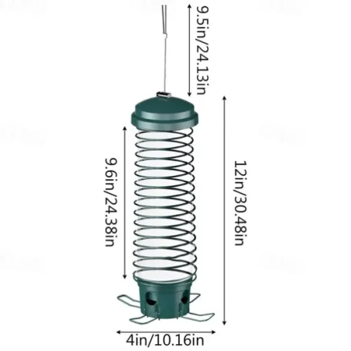 Squirrel Resistant Bird Feeders - No Squirrel Wild Bird Feeder - Metal Hummingbird Feeding Station Weight-Activated for Outdoor Patio